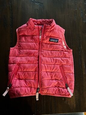 Patagonia Pink and Rose Quilted Baby Puffer Vest